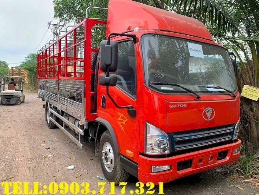 Bán xe tải Faw Tiger 8T5 thùng 6m2 màu đỏ 2025 giao ngay