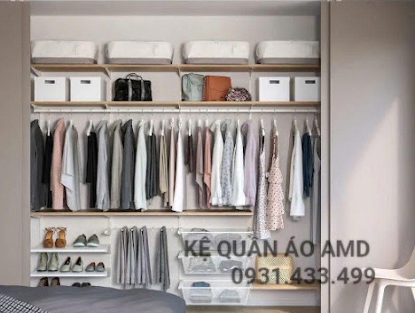 ✨ Một góc nhỏ để gọn lại cả ngày dài với bộ kệ quần áo AMD