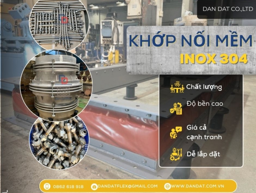 Khớp giãn nở chuyên dùng dẫn khí CO/ Khớp giãn nở nhiệt hệ hơi/ Khớp giãn nở nhiệt bằng vải