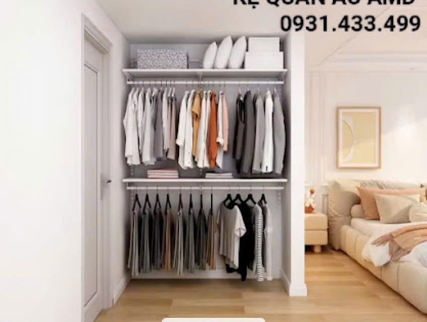Bộ kệ quần áo AMD – Hơi gỗ ấm từ Nhật