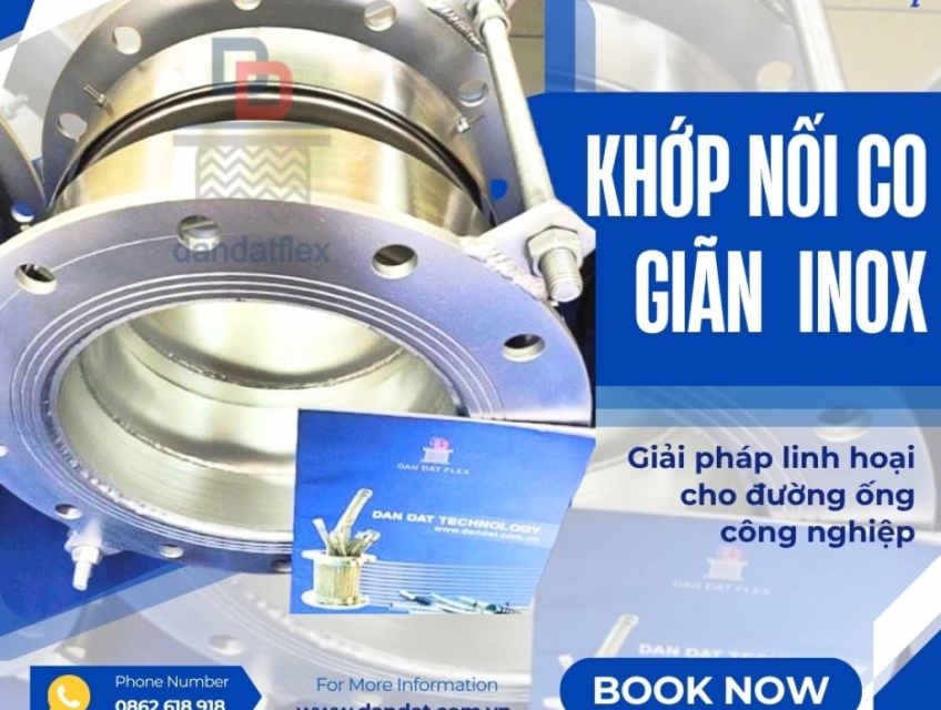 Khớp co giãn nhiệt inox/ Khớp nối co giãn hơi nóng/ Khớp co giãn có pasty