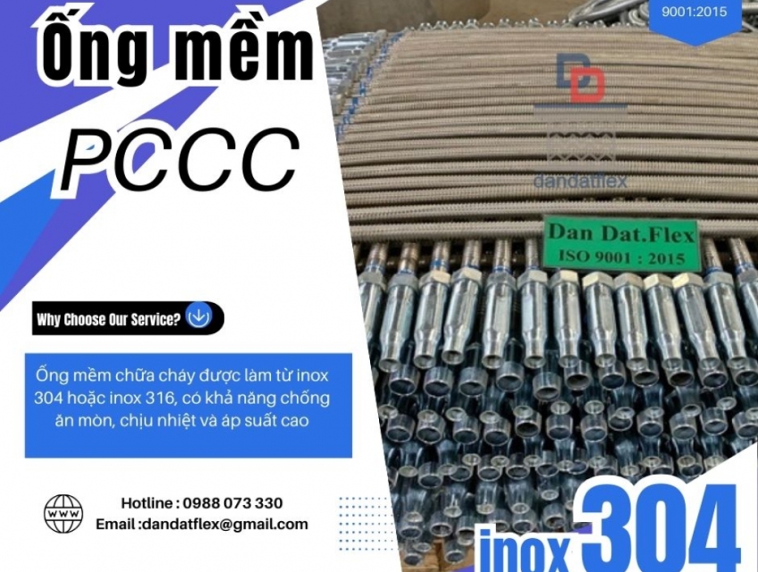 Ống mềm Sprinkler/ Ống mềm nối đầu phun chữa cháy/ Khớp nối mềm Sprinkler PCCC