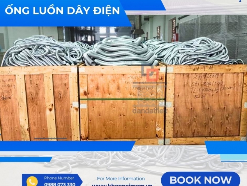 Ống ruột gà bọc inox/ Ống luồn dây điện bọc nhựa PVC/ Ống ruột gà luồn dây điện chống cháy