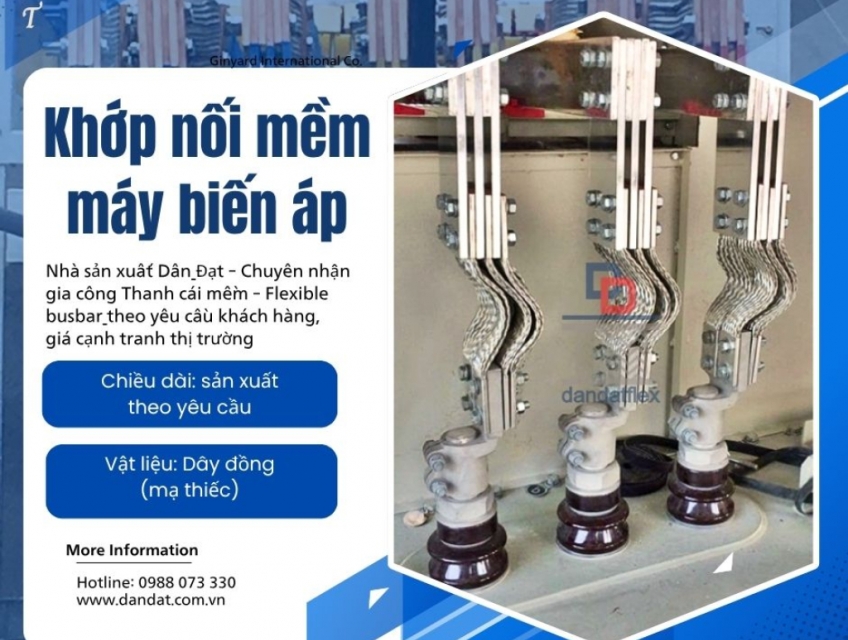 Dây đồng bện tiếp địa/ Thanh cái mềm/ Thanh cái đồng mềm/ Thanh cái mềm máy biến áp