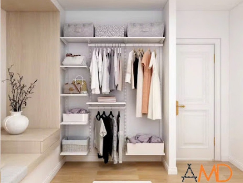 Bộ kệ quần áo AMD – Tối giản, nhưng vẫn đủ đầy