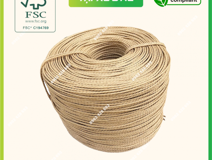 Dây giấy se 3 đan ghế