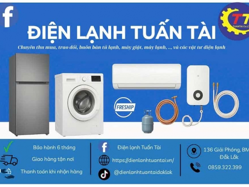 Ở đây có Điện lạnh Tuấn Tài – Uy tín, minh bạch, hỗ trợ tận nhà chỉ 30