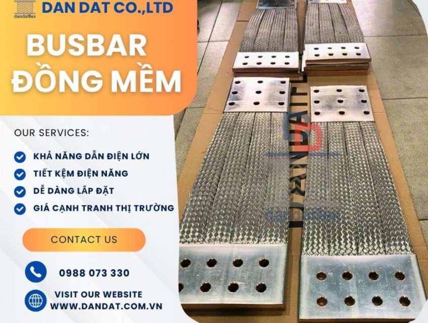 Thanh Cái Mềm/ Thanh Cái Mềm Máy Biến Áp/ Khớp Nối Đồng Mềm/ Sợi Đồng Bện Mạ Thiếc