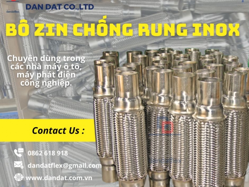 Bô chống rung/Bô Zin ID/ Ống bô xả máy phát điện/ Ống ruột gà ô tô/ Pô nhún ô tô