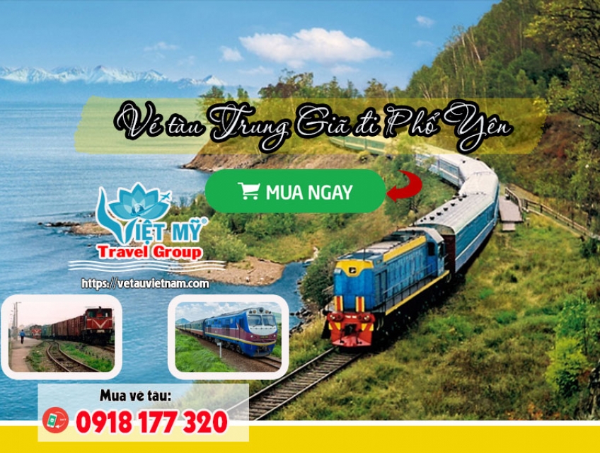 Đặt mua Vé tàu Trung Giã đi Phổ Yên giá rẻ