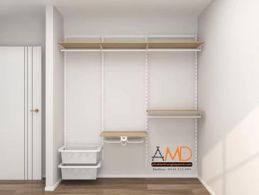 Kệ thanh ray Amd – Gọn gàng, linh hoạt, đẹp mắt