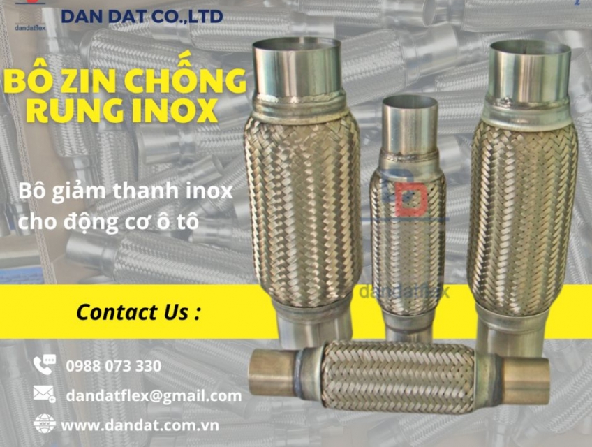 Bô chống rung/ Bô giảm chấn ô tô/ Ống ruột gà ô tô/ Ống xả mềm ô tô