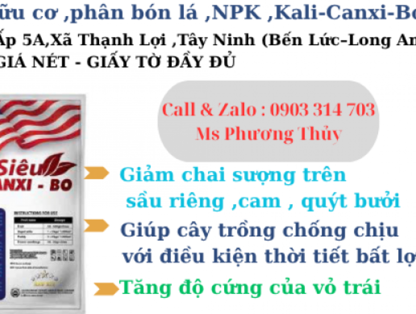Bán phân bón vi lượng siêu canxi bo cho cây trồng giá nét
