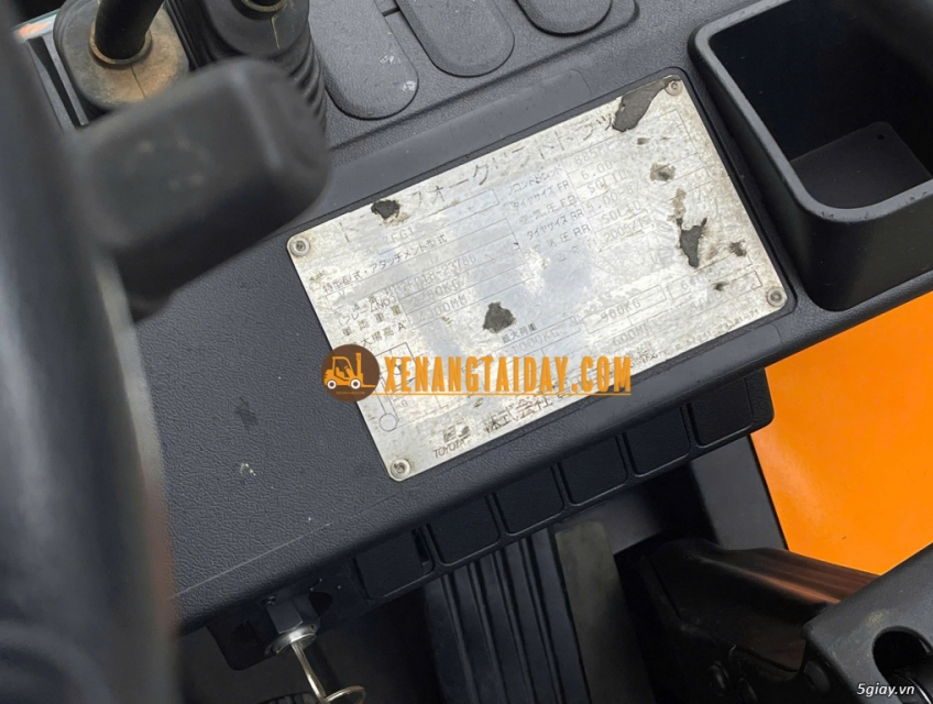 Bán xe nâng xăng 1 tấn Toyota 7FG18 Nhật Bãi nguyên zin