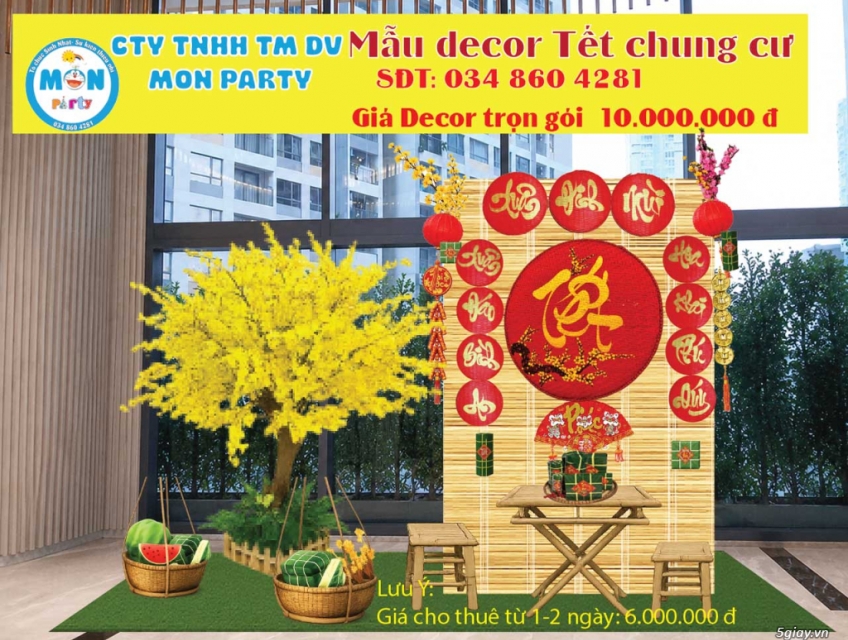 Ý tưởng trang trí tiểu cảnh Tết siêu thị, trung tâm thương mại