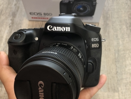 Canon 80D + Lens Kit 18-55 hàng LBM còn BH 2020