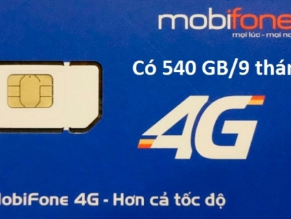SIM 4G MOBIFONE GÓI MDT250A 540GB