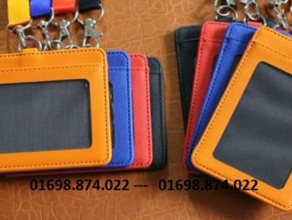 Bao da đựng thẻ tên nhân viên, Bao đựng thẻ bằng da