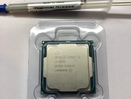 CPU i3 8100 tray, Fan led RGB coolmoon...