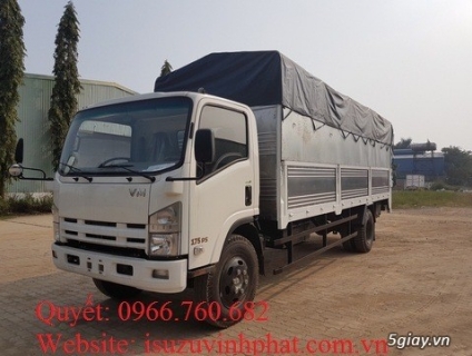 xe tải isuzu 7.5 tấn mui bạt bửng nâng - xe tải isuzu vĩnh phát
