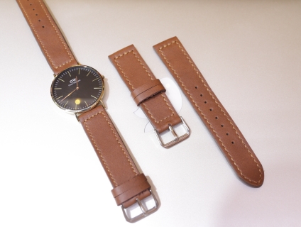 Dây da đồng hồ Handmade, Apple Wacth quẹo lựa - Da thật 100%. End: 22h59p ngày 09/08/2019