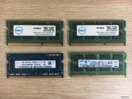 Thanh lý RAM laptop 4Gb tháo máy nguyên Zin 100%