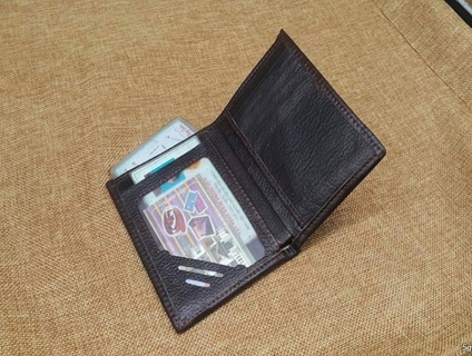 Ví Da Bò Nam Cao Cấp Da Thật 100% mẫu đẹp.End: 22h59p ngày 13/8/2019