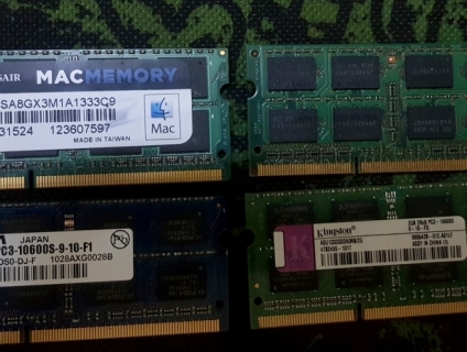 Tháo máy mac nâng cấp, dư dùng vài thanh RAM3 PC3, PC3L từ 2gb đến 8gb