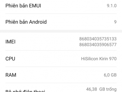 Huawei Mate 10 Pro màu xanh ! 98%