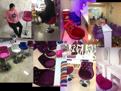Ghế bar nhung, Ghế bar livestream, Ghế makeup studio, Ghế bar cafe