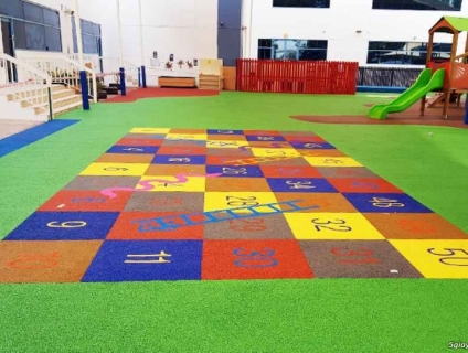 Sàn EPDM vẽ nên nụ cười thiên thần
