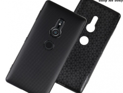 Ốp lưng dẻo vân carbon chống trầy xước cho điện thoại Sony Xperia XZ2