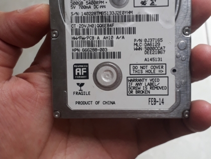 Hdd HTGS 500gb sata 6gb/s laptop dạng slim ve chai
