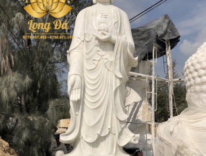 Thỉnh Tượng Phật A Di Đà Bằng Đá
