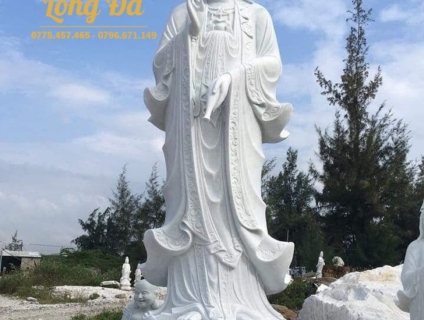 Tượng Phật Quan Âm Bằng Đá Non Nước