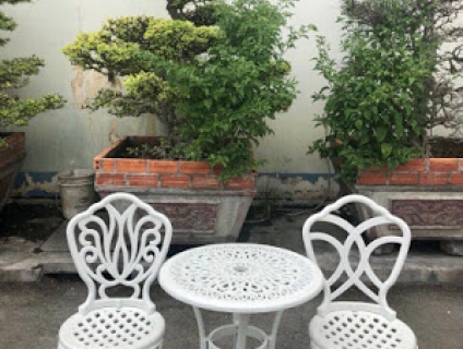 Combo bộ bàn ghế nhôm đúc - Bàn ghế sân vườn, Bàn Ghế quán cafe ngoài