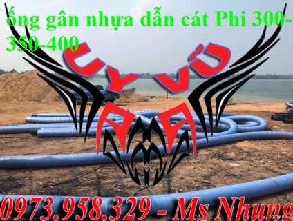 ống nhựa xanh lõi thép dẫn hút xả cát , dẫn xăng dầu , cát , sỏi D300