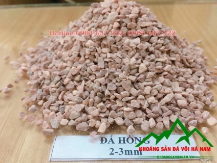 Cần bán: Đá hạt hồng sản xuất gạch vỉa hè