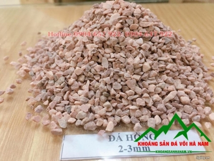 Cần bán: Đá hạt hồng 3mm sản xuất gạch vỉa hè