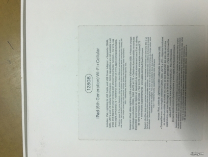 [Bán / GL] Ipad Gen 6 space gray 128GB 4G Fullbox nguyên zin 99%