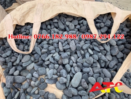 Bán đá cuội xanh đen trang trí tiểu cảnh, sân vườn