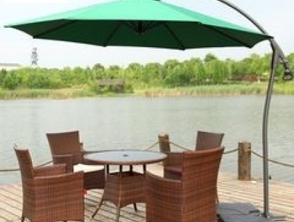 Ô dù lệch tâm tròn hợp kim nhôm