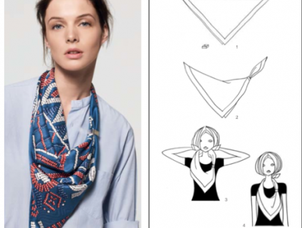 1000 cách biến hóa khăn turban vuông cho các cô nàng sành điệu