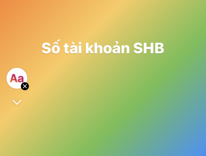 Số tài khoản SHB
