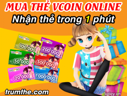 Mua thẻ Vcoin online giá rẻ, nhanh chóng tại Trumthe.com
