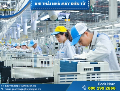 Hệ thống xử lý khí thải nhà máy điện tử