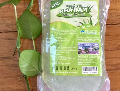 Nha đam hương lá dứa (Pandan Flavour Aloe Vera Jelly) 500g