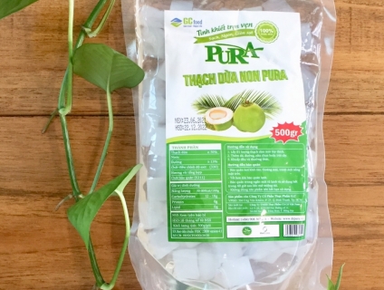 Thạch dừa non Pura (Pura Young Coconut Jelly) 500g