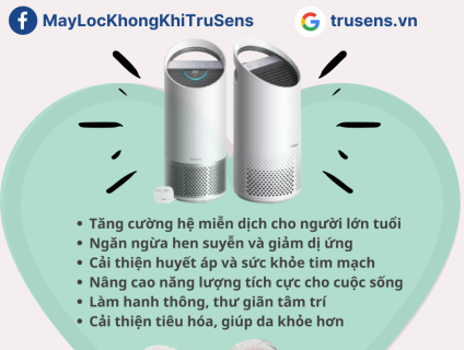 Bảo vệ sức khỏe cha mẹ bằng máy lọc không khí TruSens