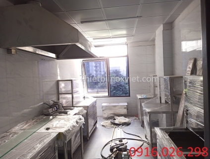 Thi công hệ thống hút khói bếp lẩu nướng cho nhà hàng tại Hà Nội